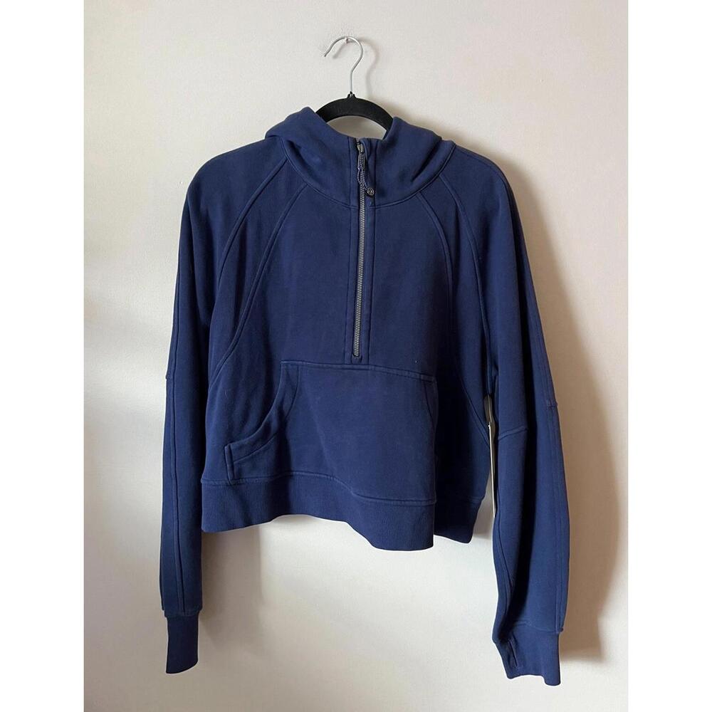 Lululemon Scuba Oversized 1/2 Half Zip Hoodie Night Sea NWT M/L